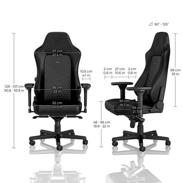 Геймърски стол noblechairs HERO Real Leather, Black 4