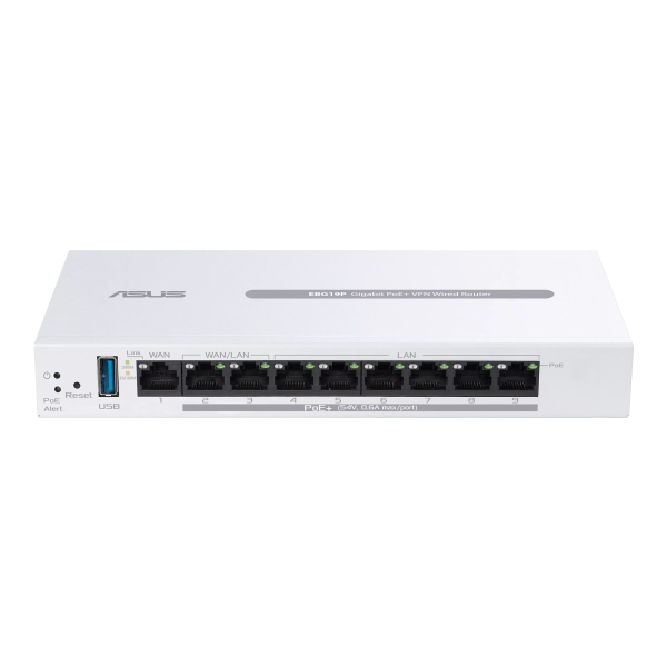 Гигабитов рутер ASUS ExpertWiFi EBG19P - PoE, 8x10/100/1000, 1xWAN Primary AiMesh 3