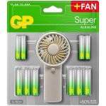 GP SUMMER PACK Алкални батерии  Super AA x 12 бр. + Super AAA x 12 бр. + Fan/ Вентилатор/  GP BATTERIES 1