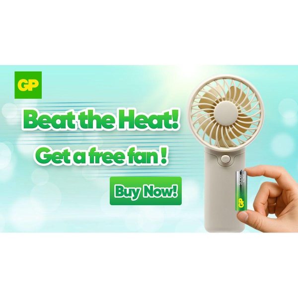 GP SUMMER PACK Алкални батерии  Super AA x 12 бр. + Super AAA x 12 бр. + Fan/ Вентилатор/  GP BATTERIES 4