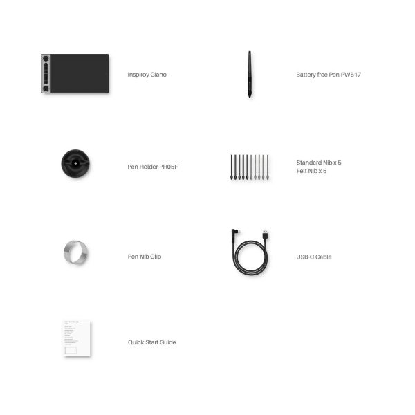 Графичен дисплей таблет HUION Inspiroy Dial 2, 5080 LPI, Черен 7