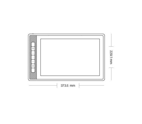 Графичен дисплей таблет HUION Kamvas Pro 13, 13.3", 2.5K 2560 x 1600, Черен 4