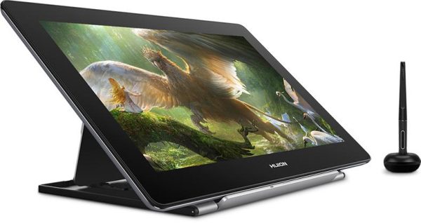 Графичен дисплей таблет HUION Kamvas Pro 16 4K GT1561, USB-C, Черен/Сребрист 3