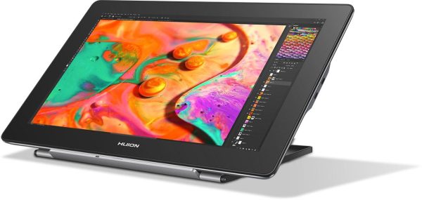 Графичен дисплей таблет HUION Kamvas Pro 16 4K GT1561, USB-C, Черен/Сребрист 4