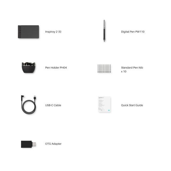 Графичен таблет HUION Inspiroy 2 S, 5080 LPI, Розов 6