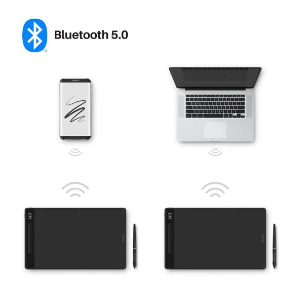Графичен таблет HUION Inspiroy Giano, 5080 LPI, Черен 6