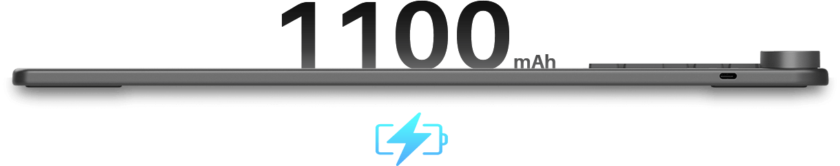 Графичен таблет HUION Inspiroy Keydial KD200, USB-C, Bluetooth, Metal Grey 8