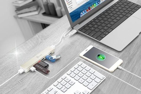 Хъб 7-портов J5 Create USB-C JCH377, USB 3.0, 1:7, Бял 3