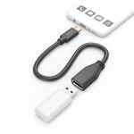 HAMA Адаптер OTG  USB-C мъжко - USB-A женско, 0.15m, черен 1