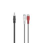 HAMA Аудио адаптер, 2 x RCA женско - 3.5 mm жак мъжко, стерео 1