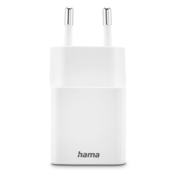 HAMA Бързо мини Gan зарядно, 30 W, 1x USB-C, 1x USB-A, PD, бял 4