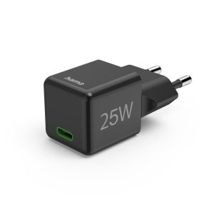 HAMA Бързо мини зарядно 220V, USB-C, PD/Qualcomm, 25 W, черен 1