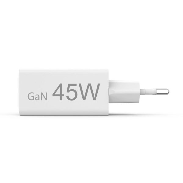 HAMA Бързо мини зарядно, 45 W, 1x USB-C - 1x USB-A, PD, бяло 6