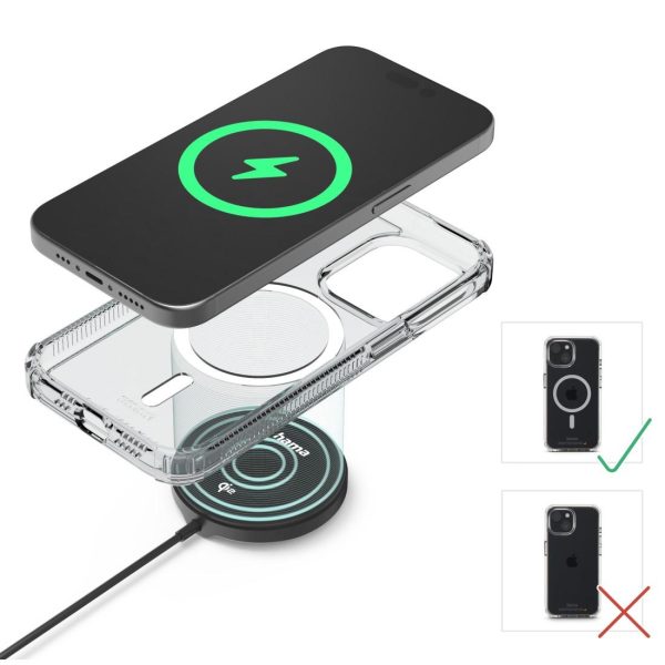 HAMA Безжично зарядно устройство Qi2, 15 W, черно, за Apple 18