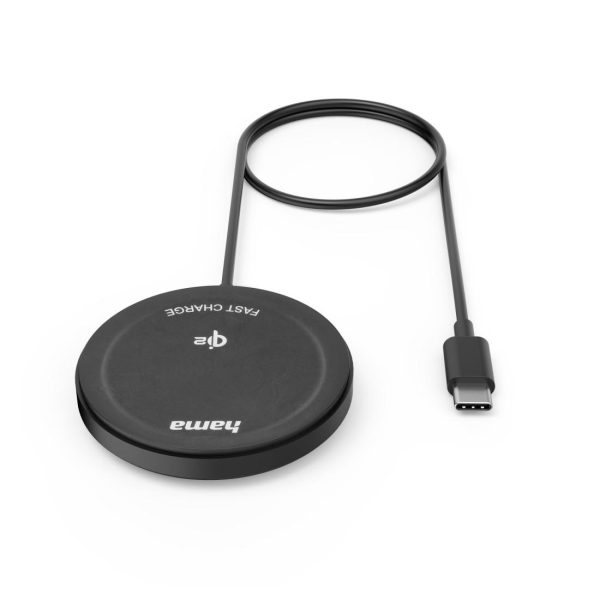 HAMA Безжично зарядно устройство Qi2, 15 W, черно, за Apple 6