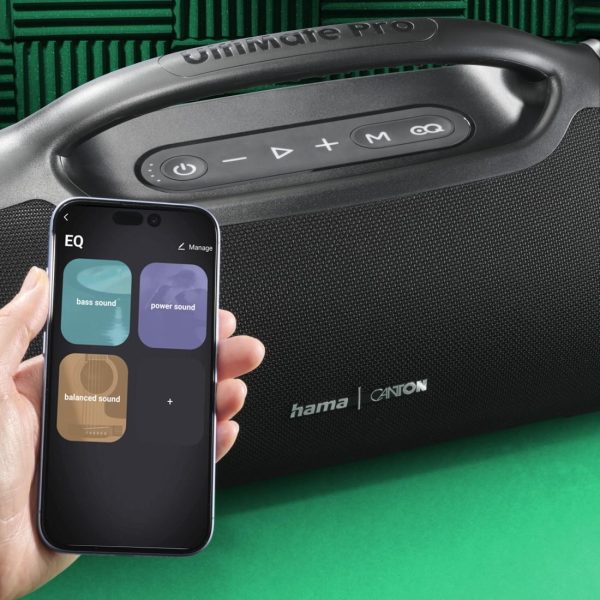 HAMA Canton Блутут колона "UltiMate Pro", водоустойчив IPX6, 120W, черен 9