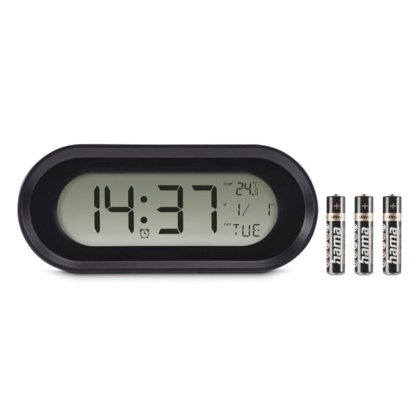 HAMA Дигитален будилник "Samos", LCD, черен 4