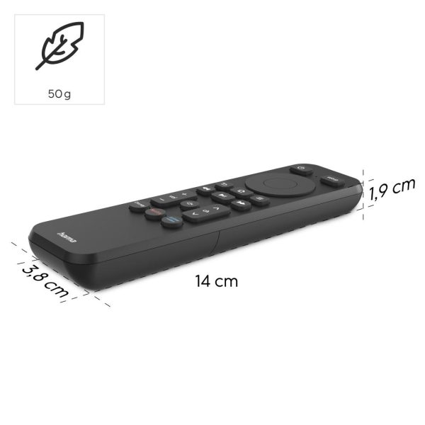 HAMA Дистанционно управление за TV + Netflix, Prime Video, бутони Disney+, програмируемо 7