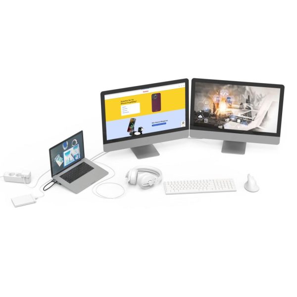 HAMA Докинг станция "Connect2Office Basic V2" USB-C, 9 в 1 за лаптоп 7