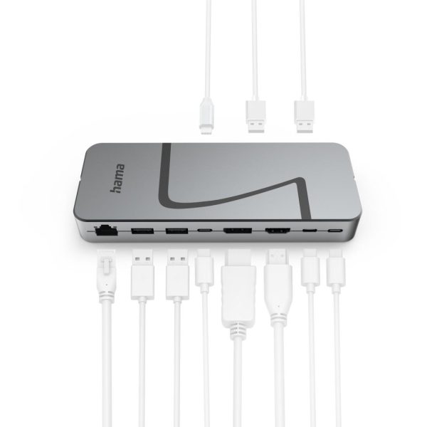 HAMA Докинг станция "Connect2Office Speed", USB4, USB-C, PD, 40 Gbit/s, 10 порта 3