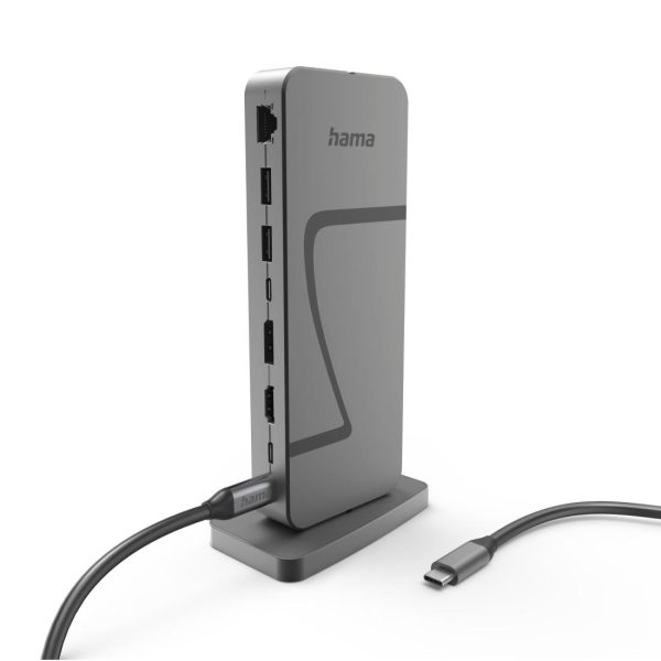 HAMA Докинг станция "Connect2Office Speed", USB4, USB-C, PD, 40 Gbit/s, 10 порта 6