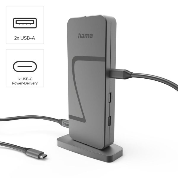 HAMA Докинг станция "Connect2Office Speed", USB4, USB-C, PD, 40 Gbit/s, 10 порта 9