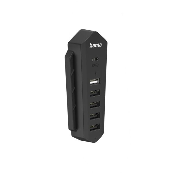 HAMA Хъб за Playstation 5, 6in1 USB, (1x USB-C, 5x USB-A), черно 1