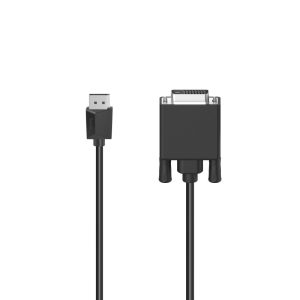 HAMA Кабел DisplayPort мъжко - DVI мъжко, Ultra-HD 4K, 1.50 m, Черен 1