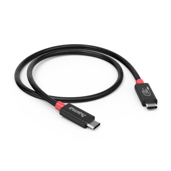 HAMA Кабел USB-C, E-Marker, USB4 Gen2, 20 Gbit/s, 5 A, 240 W, 200788 4