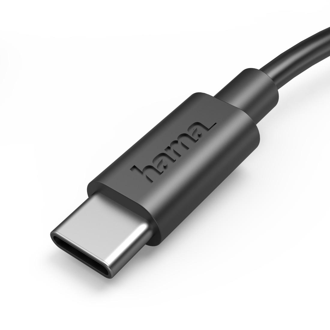 HAMA Кабел USB-C - USB А, 0,5 м, 480Мbit/ 3А, черен 7