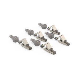 HAMA Комплект мрежови конектори, CAT 6a, 10 Gbit/s, екраниран, инсталиране без инструменти, 5 бр 1