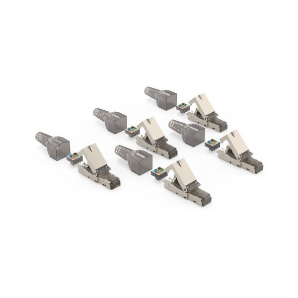 HAMA Комплект мрежови конектори, CAT 6a, 10 Gbit/s, екраниран, инсталиране без инструменти, 5 бр 1