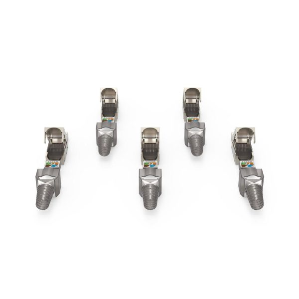 HAMA Комплект мрежови конектори, CAT 6a, 10 Gbit/s, екраниран, инсталиране без инструменти, 5 бр 3