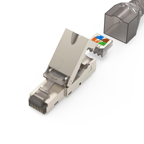HAMA Комплект мрежови конектори, CAT 6a, 10 Gbit/s, екраниран, инсталиране без инструменти, 5 бр 4