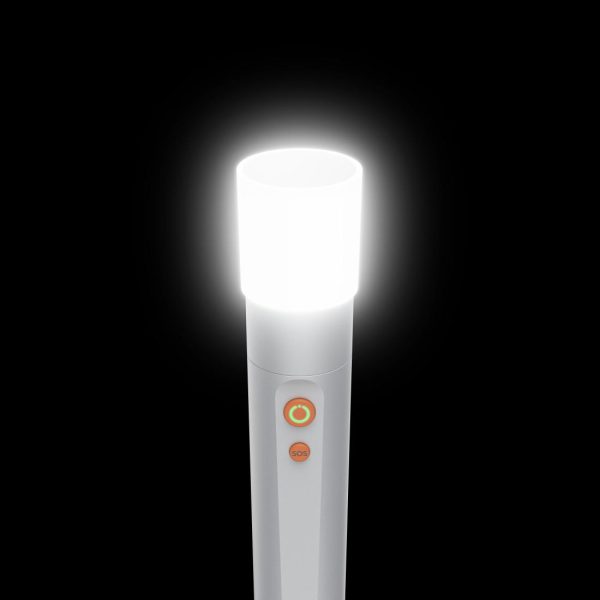 HAMA LED Фенер FL350-C, презареждащ се, алуминиев, 4 режима + SOS 4