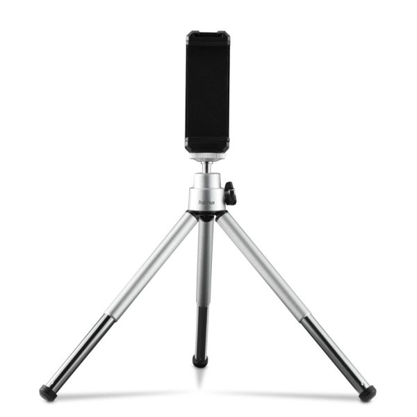 HAMA Мини статив/трипод "Fancy 2in1" за мобилен телефон и фотоапарат 1/4", 16 см, сребрист 1