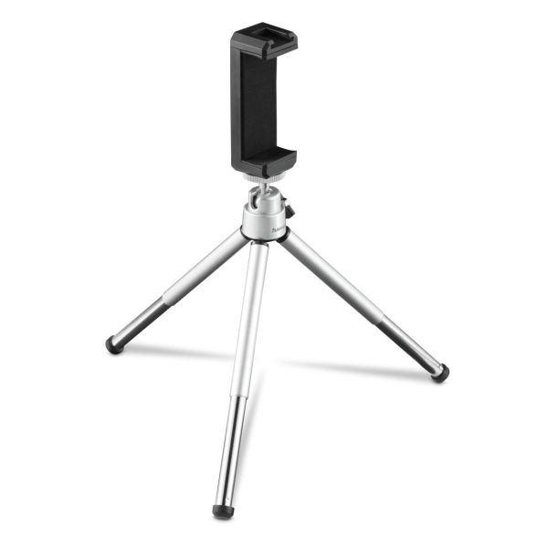 HAMA Мини статив/трипод "Fancy 2in1" за мобилен телефон и фотоапарат 1/4", 16 см, сребрист 2