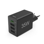 HAMA Мини Зарядно 220V 35 W, 1x USB-C PD, 3x USB-A, Черно 1