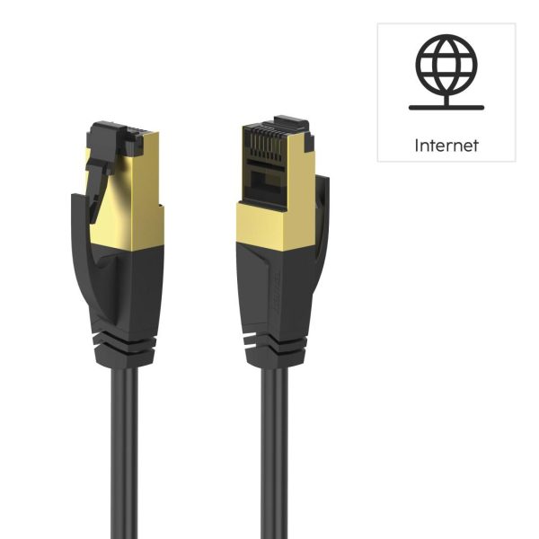HAMA Мрежов пач кабел, CAT 8, 40 Gbit/s, S/FTP, екраниран, без халоген, 0,50 m 5
