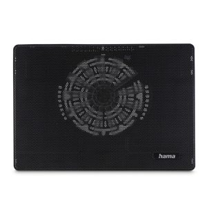 HAMA Охлаждаща поставка за лаптоп "Slim", ултра-плоска, тиха, лека, до 40 см (15,6"), черен 1