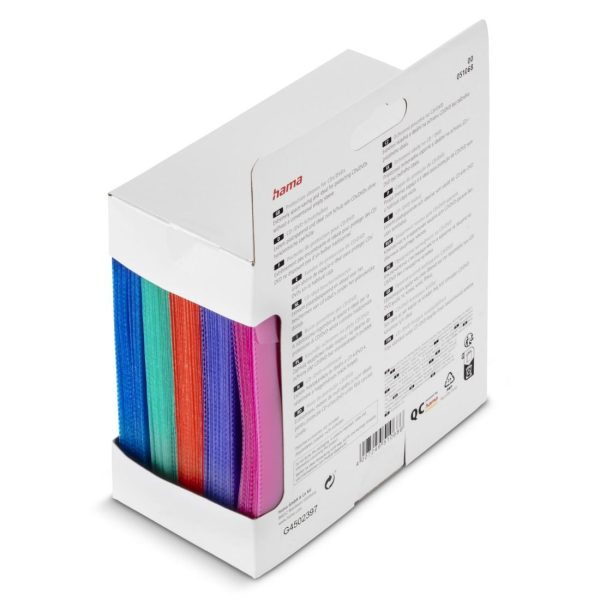 HAMA Предпазни пликове за CD/DVD, 100 бр, цветни 4