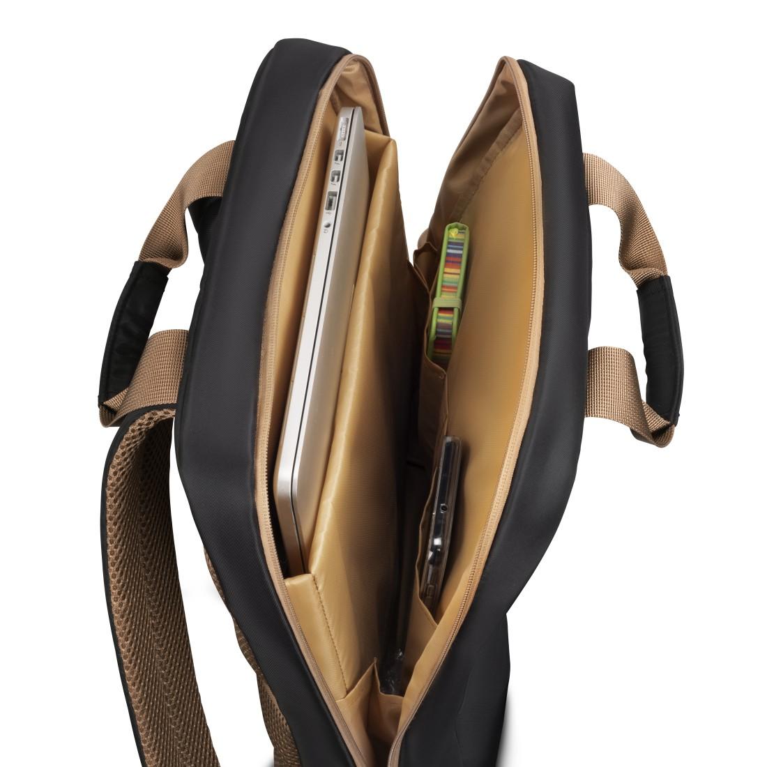 HAMA Раница за лаптоп "Ultra Lightweight", до 41 см (16,2"), черно с кафяво 10