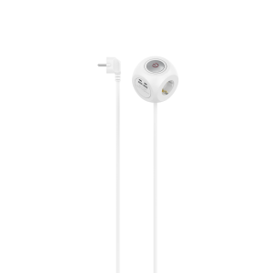 HAMA Разклонител Куб, 3-гнезда, 2х USB-C/A, 223195 1