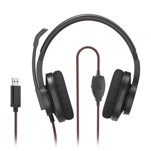 HAMA Слушалки с микрофон HS-USB400 V2, черно 3