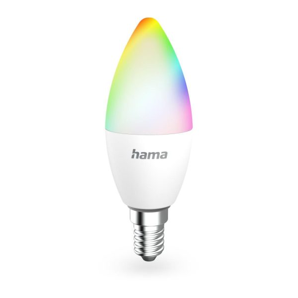 HAMA Смарт LED крушка WLAN, E14, Matter, 4,9 W, RGBW, 176641 1