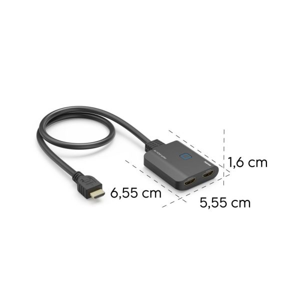 HAMA Сплитер 4K HDMI мъжко - 2 x HDMI женско, черен 11