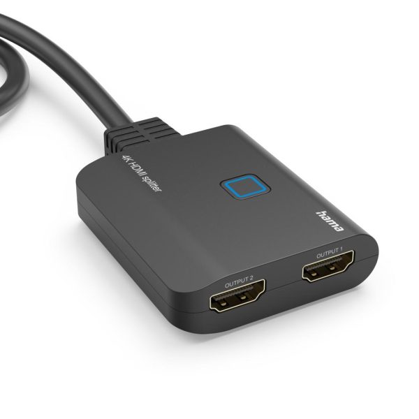 HAMA Сплитер 4K HDMI мъжко - 2 x HDMI женско, черен 6