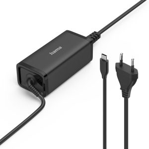 HAMA Универсално захранване за лаптоп, USB-C, Gan, (PD), 5-20V/100W 1