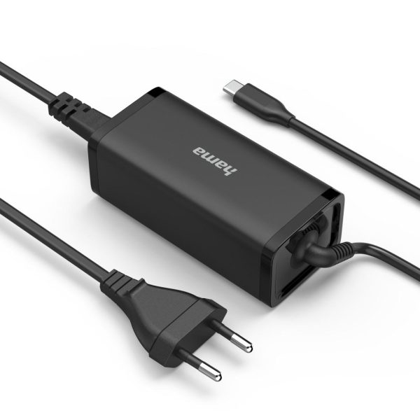 HAMA Универсално захранване за лаптоп, USB-C, Gan, (PD), 5-20V/100W 2