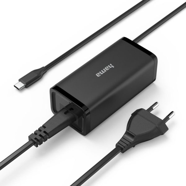 HAMA Универсално захранване за лаптоп, USB-C, Gan, (PD), 5-20V/100W 3